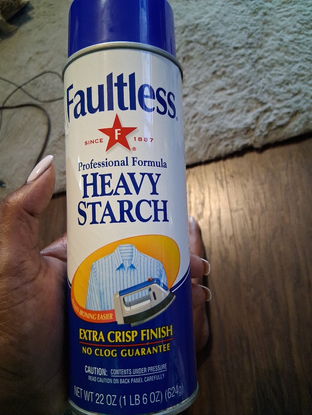 Faultless Professional Formula Heavy Starch Original Fresh Scent 22oz Spray